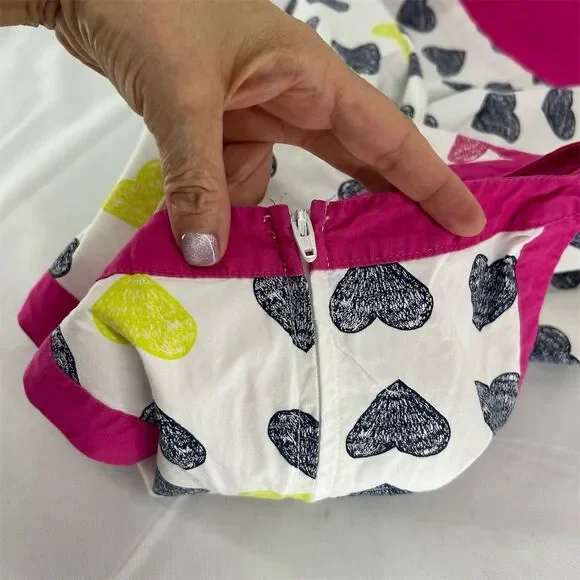 Gymboree Girls Heart Print Sundress Size 8 Multicolor Summer Dress - Picture 5 of 5